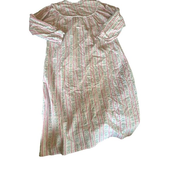 Lang Of Salzburg Womens Floral Striped Nightgown Size S Cotton Blend - Picture 6 of 6